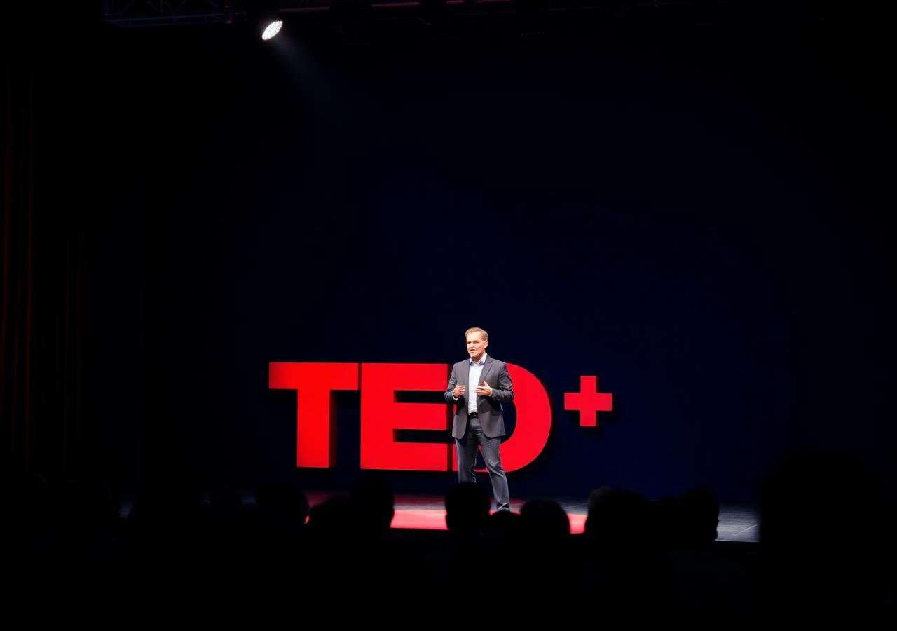 John Leas speaking on stage